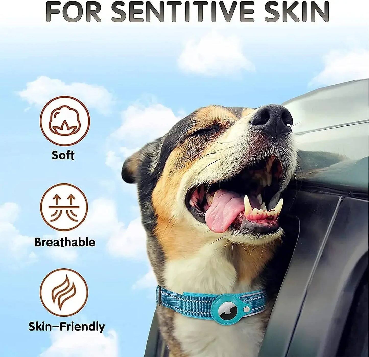 TrackPaws Airtag Pet Collar - LumiSnail